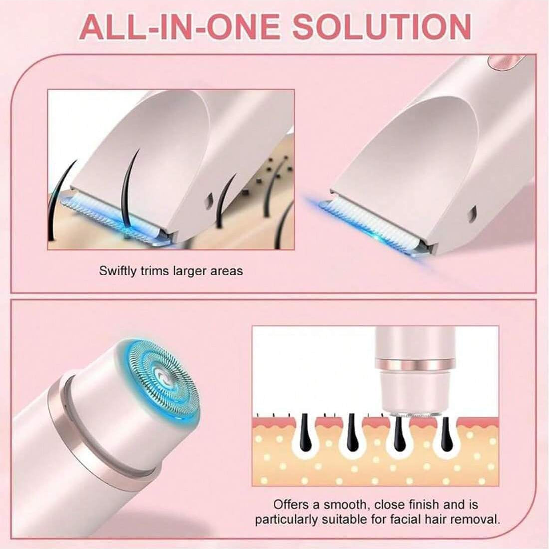 BeautyBloom™ 2-in-1 Shaver